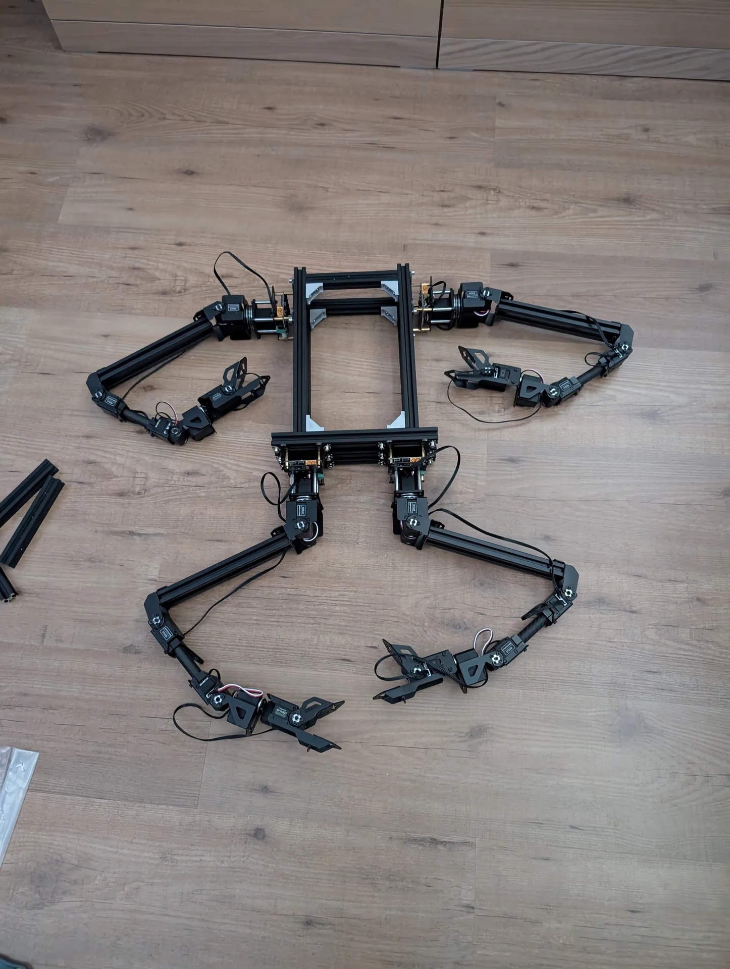 Gibbon Bot mk.2 assembled chassis with motors