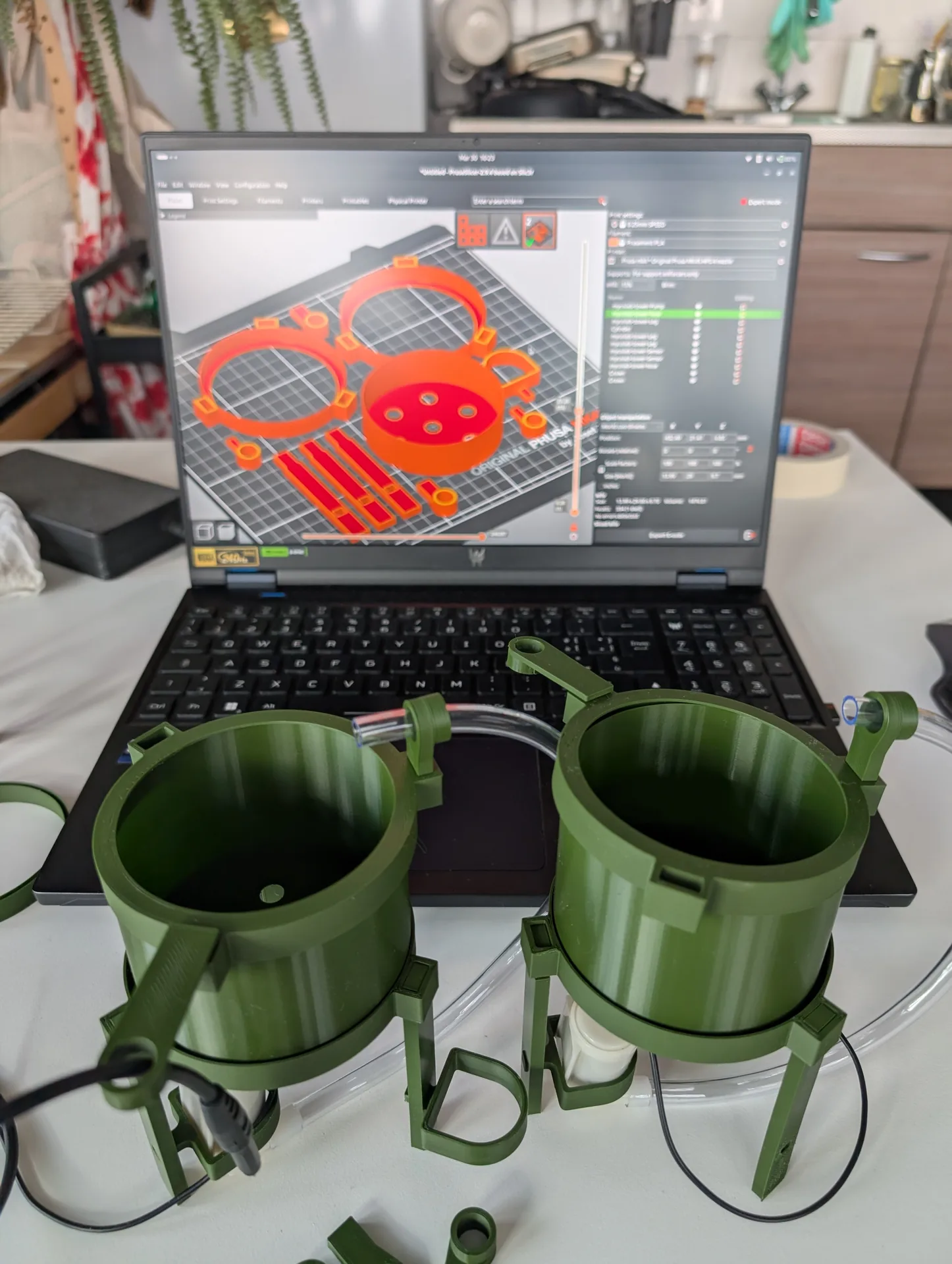 Myco tower assemblies on the desk