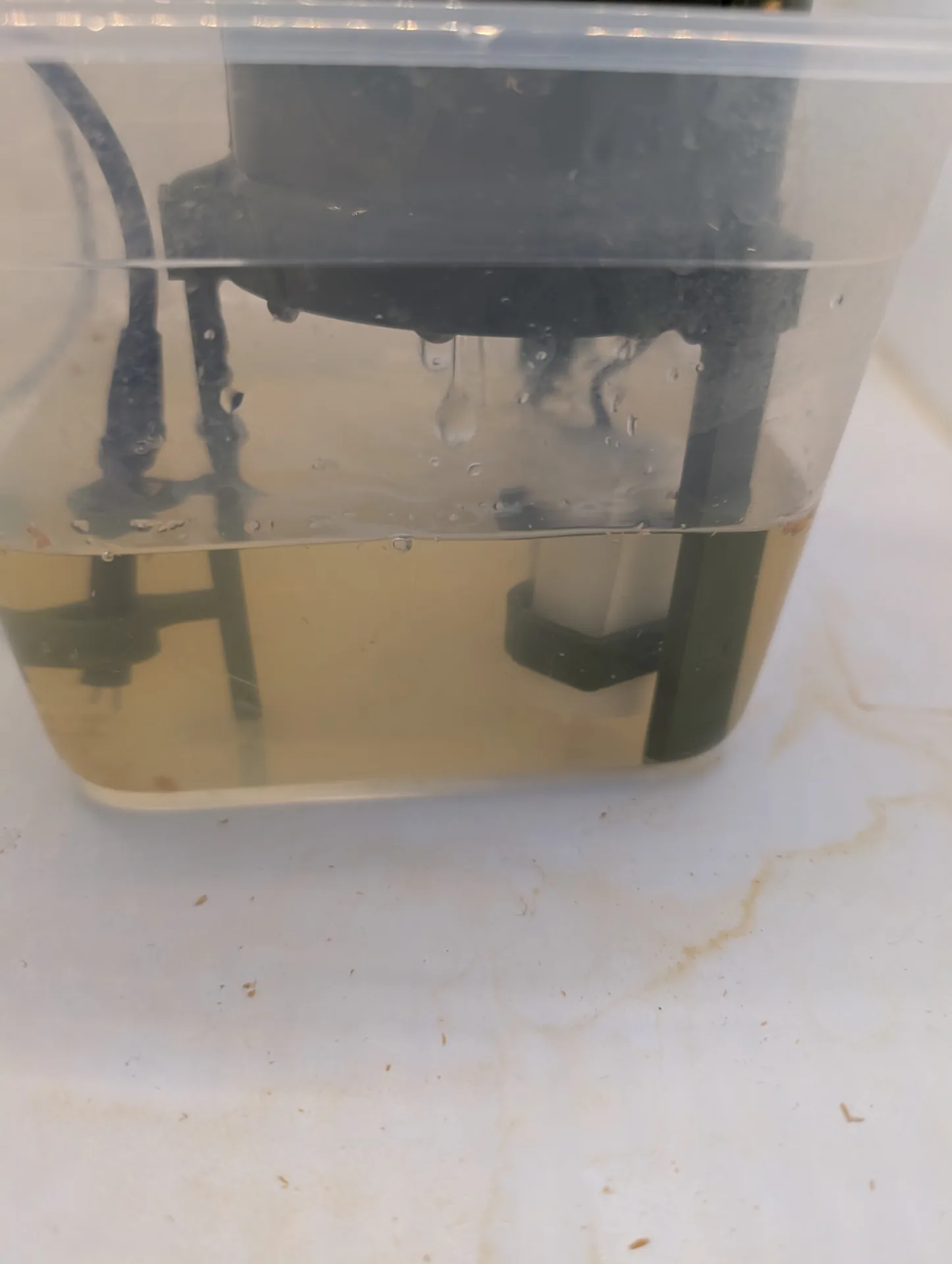 Myco tower pump submerged in water